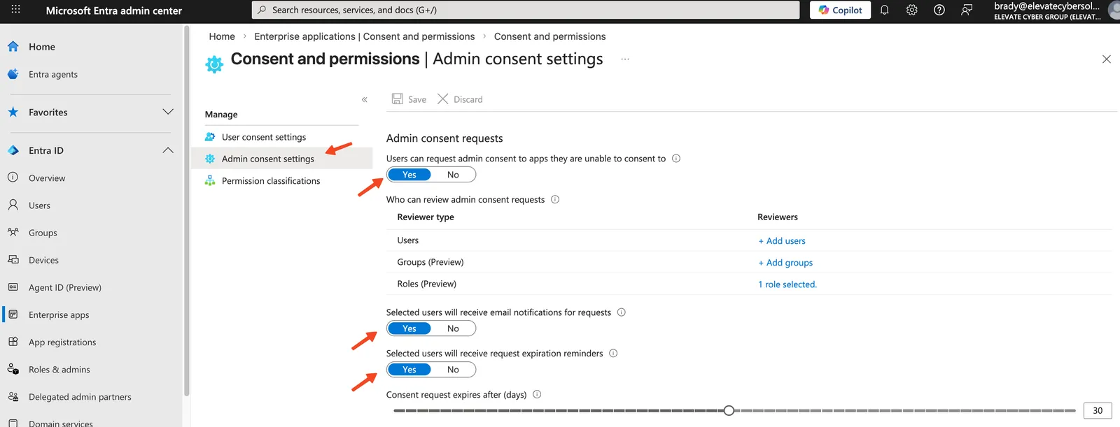 Admin workflow